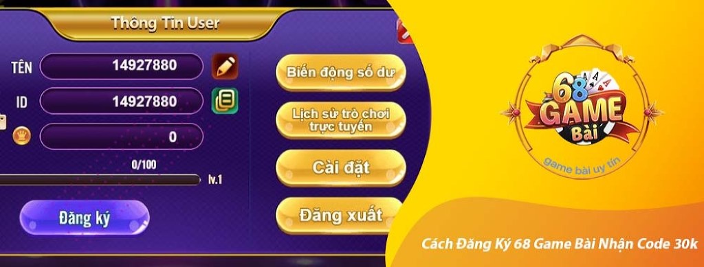 Cách thức đăng ký 68 Game Bài đơn giản chỉ 3 bước