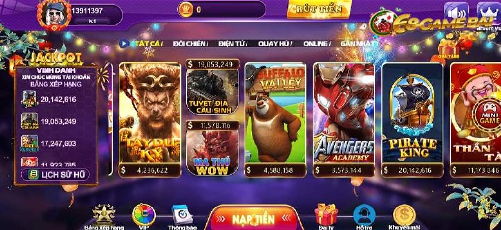 Game slot đổi thưởng được tích hợp đa dạng các tính năng đặc biệt